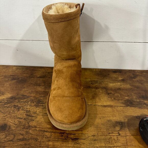 UGG Australia Roslyn ROSLYNN Mouton Boots Short Suede Side Zipper US ZS 6 - Picture 12 of 15